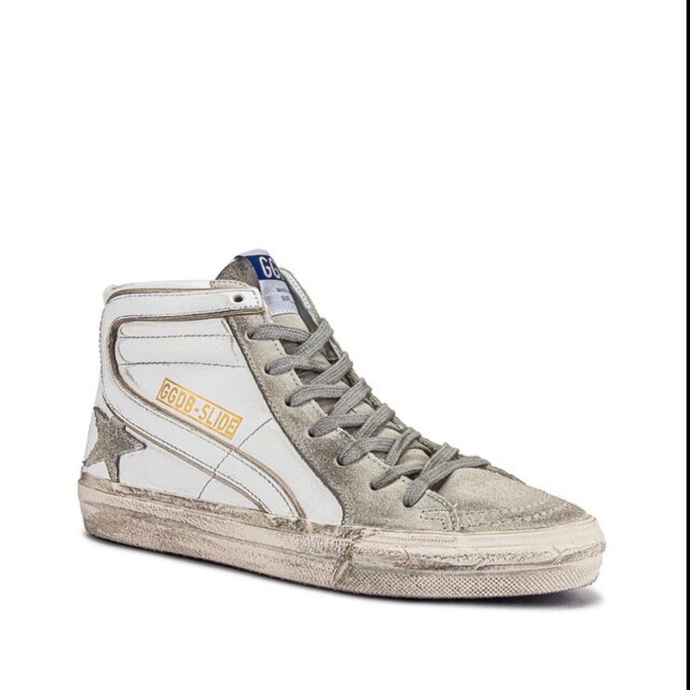 Golden Goose Slide - White & Ice